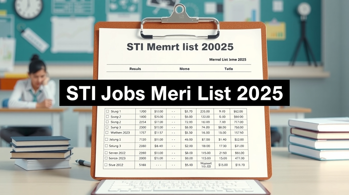 STI Jobs Merit List
